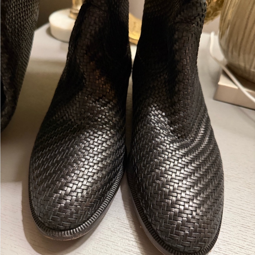 Christian Dior woven Black Over the Knee Boots - Picture 7 of 8